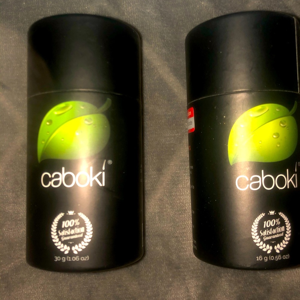 Caboki Hair powder color black.